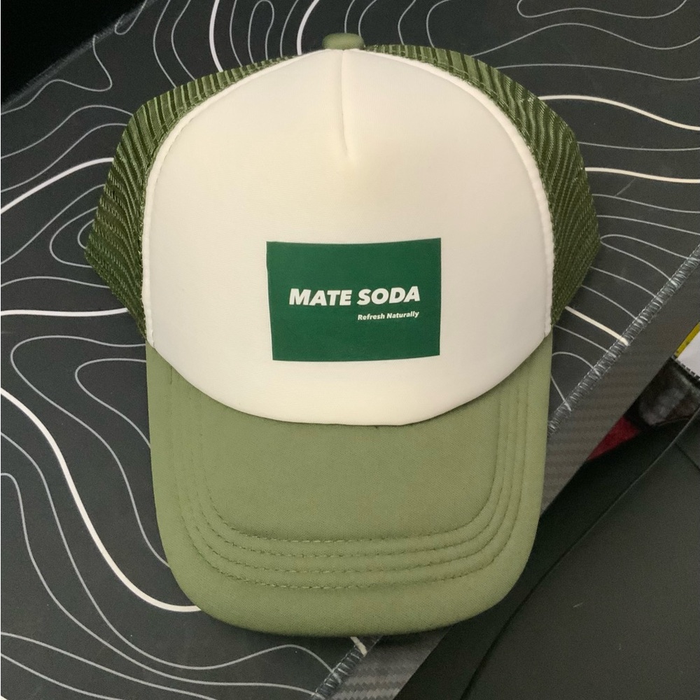 Green and White Trucker Hat